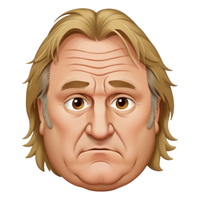 gerard Depardieu drunk  sticker