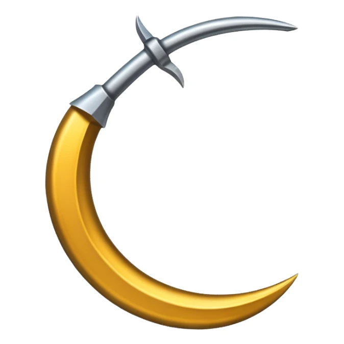 The sickle used by farmers sticker