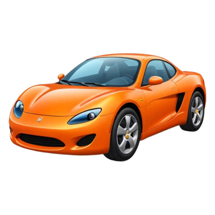 orange car sticker