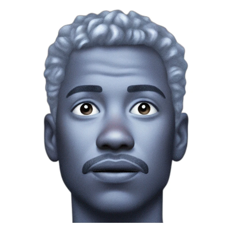 focused meme boy with blurry background sticker