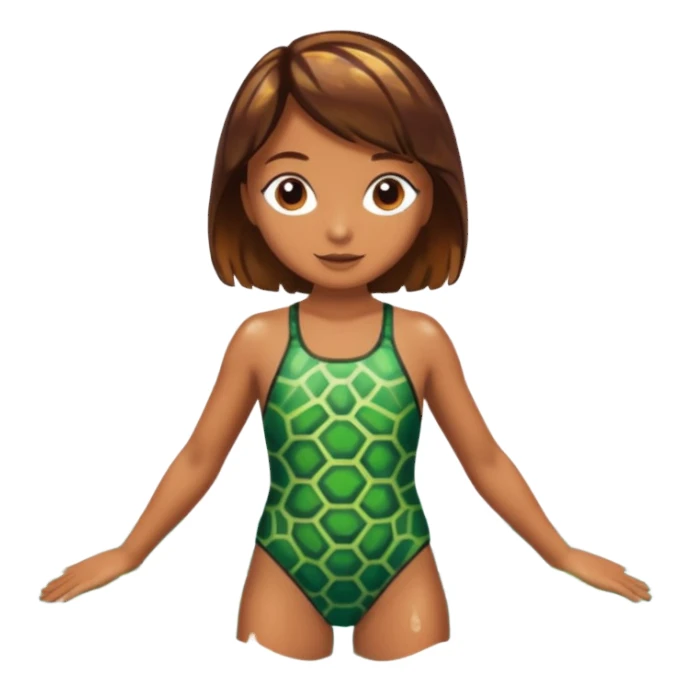 See Turtle swimsuit sticker