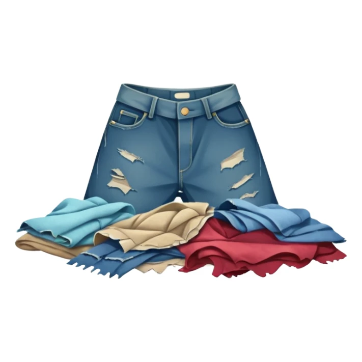 bad dirty, ripped clothes on the floor sticker