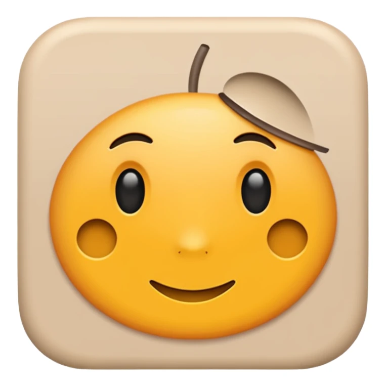 Realistic work  with neutral color sticker