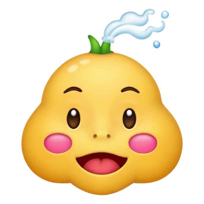 create a smell emoji in the style of iphone sticker