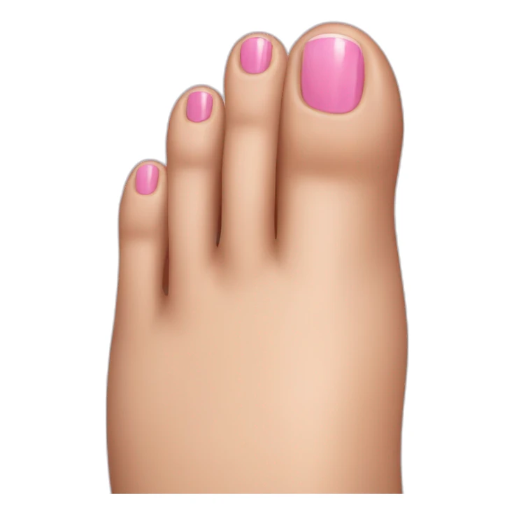 realistic toenails sticker