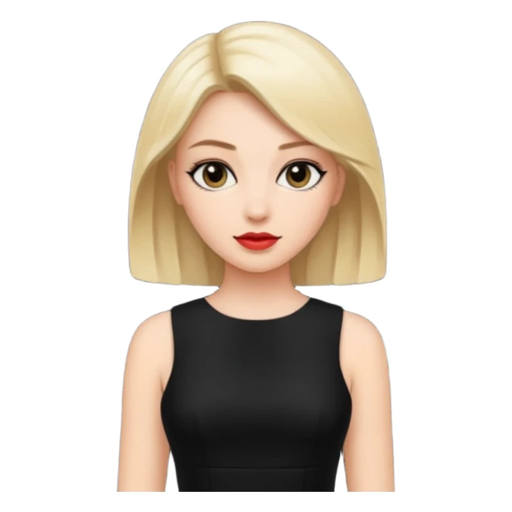 Stylish woman face sticker