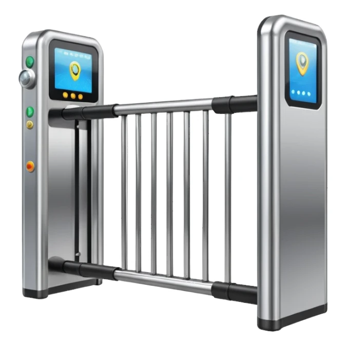Metal detector gate sticker