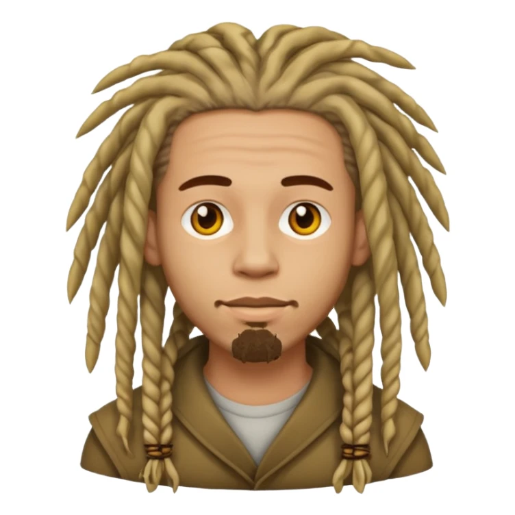 man light skin with dread  sticker