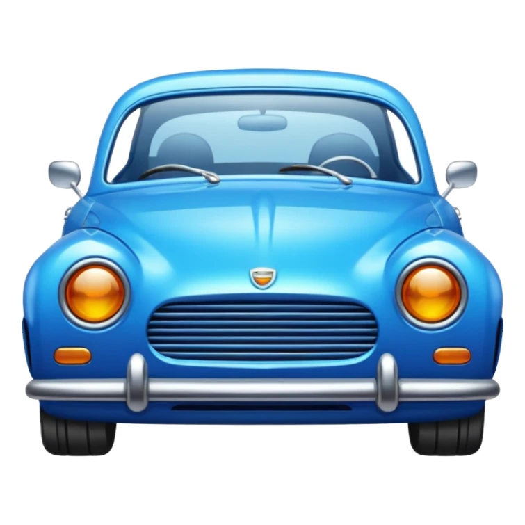 blue car ios emoji sticker