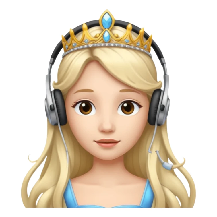 Headphones princess sticker