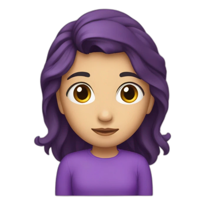 Hada morada con la palabra “cali” sticker