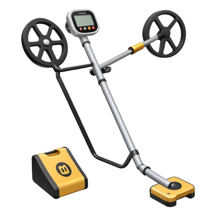 Realistic metal detector like a minelab sticker