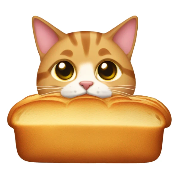 Cinnamon toast cat loaf sticker