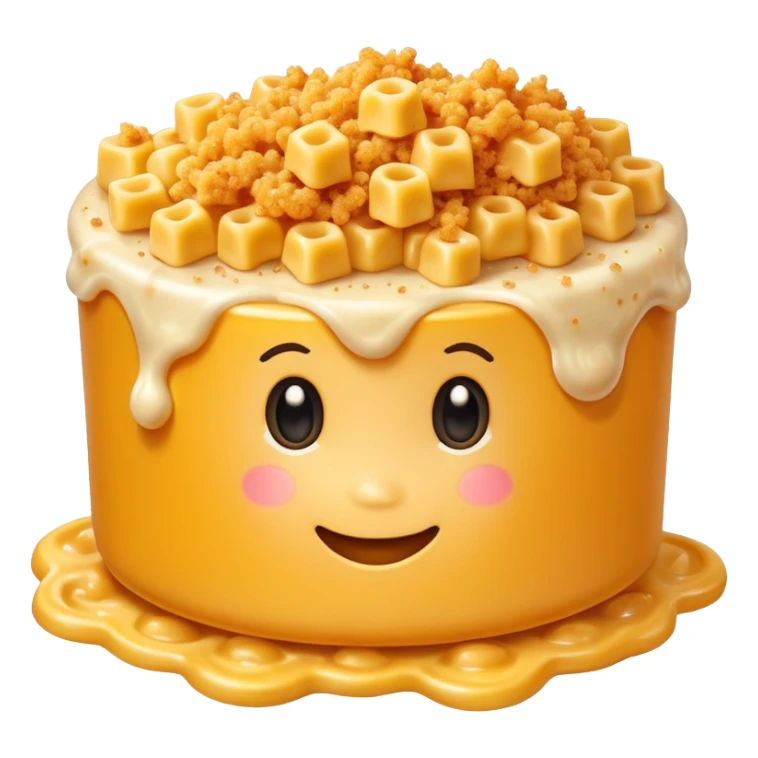 macaroni and cheese with breadcrumbs on top sticker