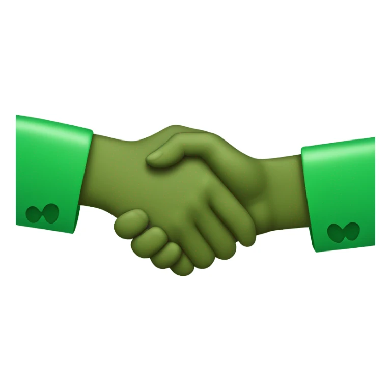 green handshake sticker