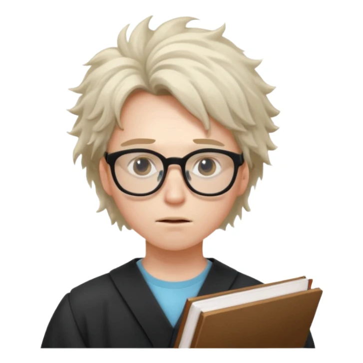 a very exhausted graduate student studying statistical physics sticker