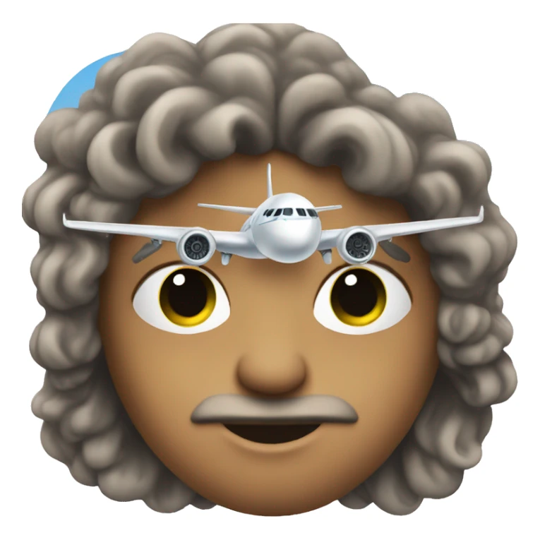 Hippie airplane sticker