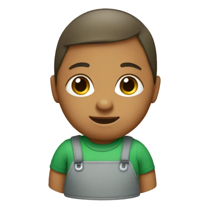 nursery worker with green top sticker