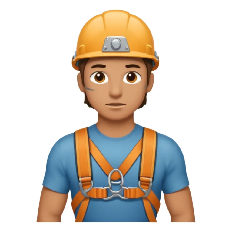 belayer with harness sticker