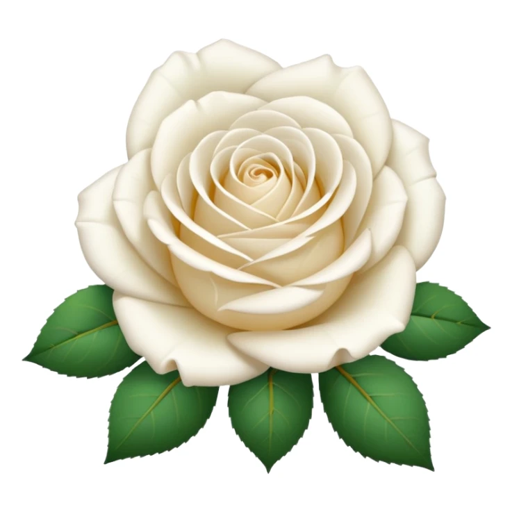 white rose, no green leaves sticker