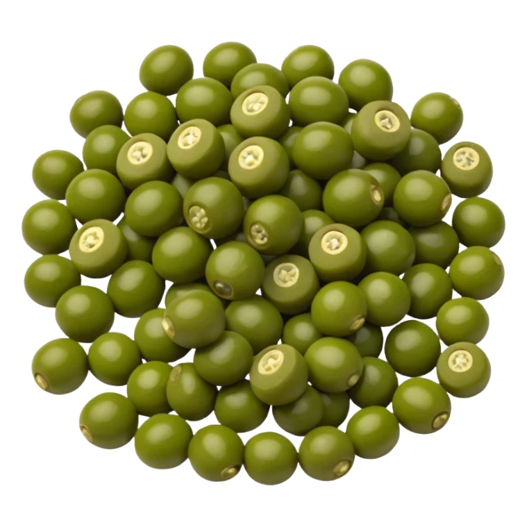 small pile of capers, simple, clear sticker