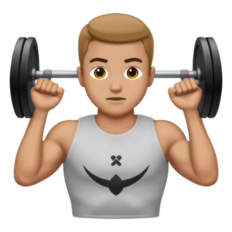 chest press with t shirt sticker