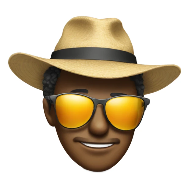 Butt wearing a hat and sunglasses sticker