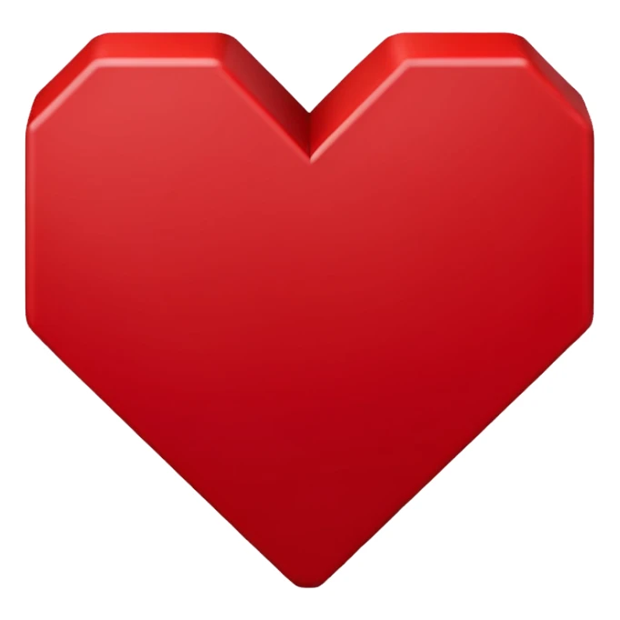 Coração pixelado sticker