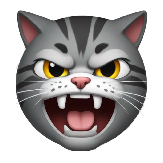 Angry cat sticker