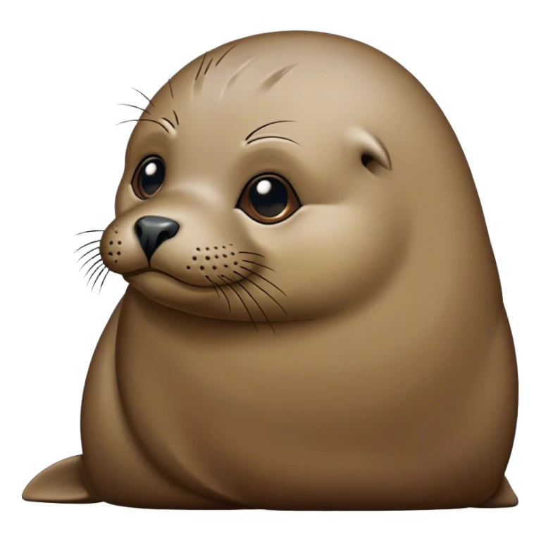 Seal Looking back with side eyes looking guilty sticker