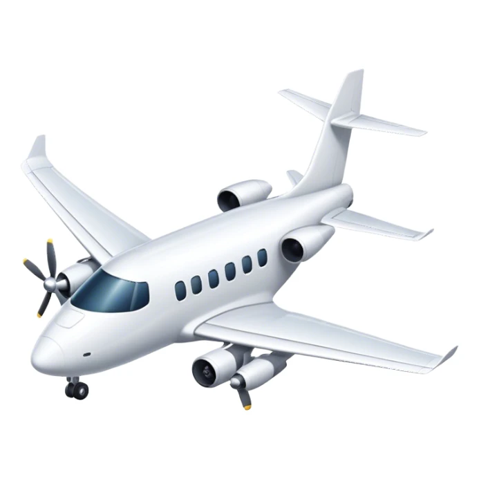 aircraft emoji that is white only  sticker
