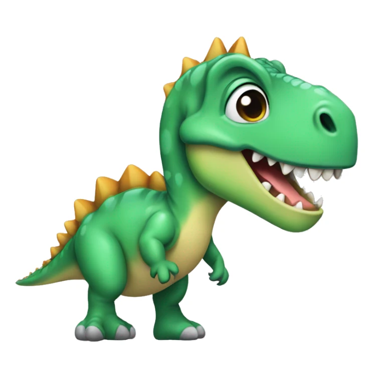 Dinosaurie med balletkjol sticker