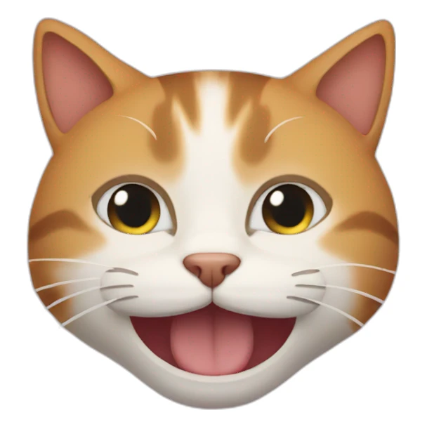 Cat fake smile sticker