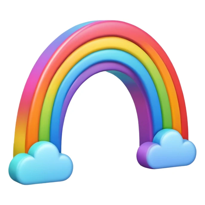 Bright Rainbow sticker