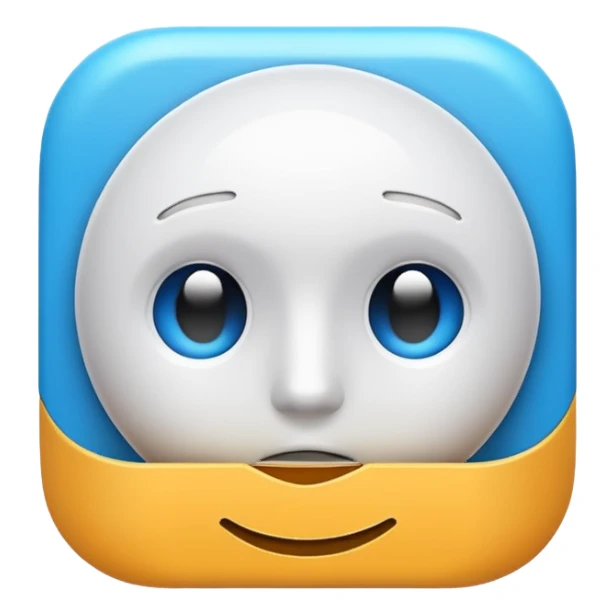 A high-quality 3D rendered app icon of [perplexity Pro]. sticker