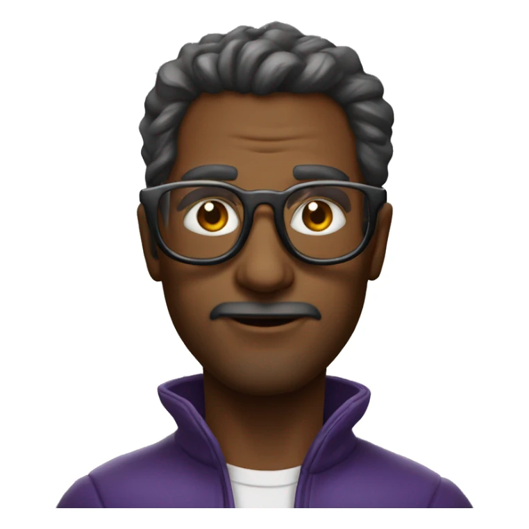 homem mago, calvo, de oculos  sticker