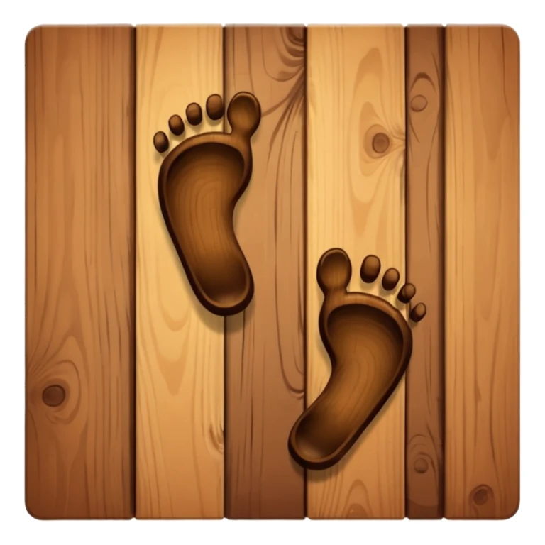 Footprints on a floor  sticker