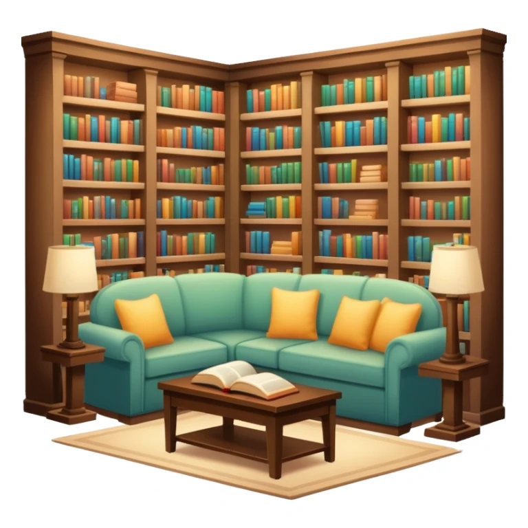 Cozy bookstore sticker