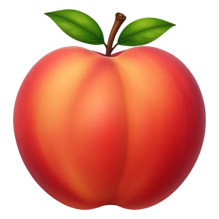 Peach slap hard red sticker