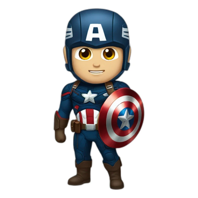 Bouclier Captain America sticker