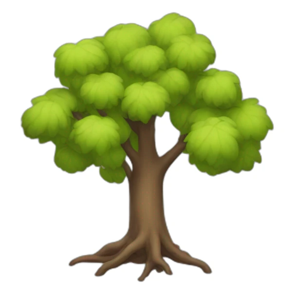 tree with less leaves sticker