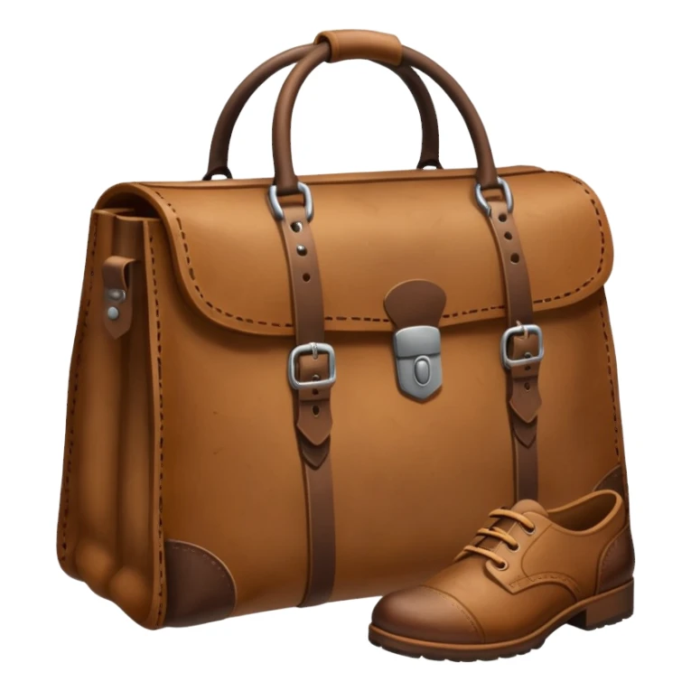 an old bag shoes traces
 sticker