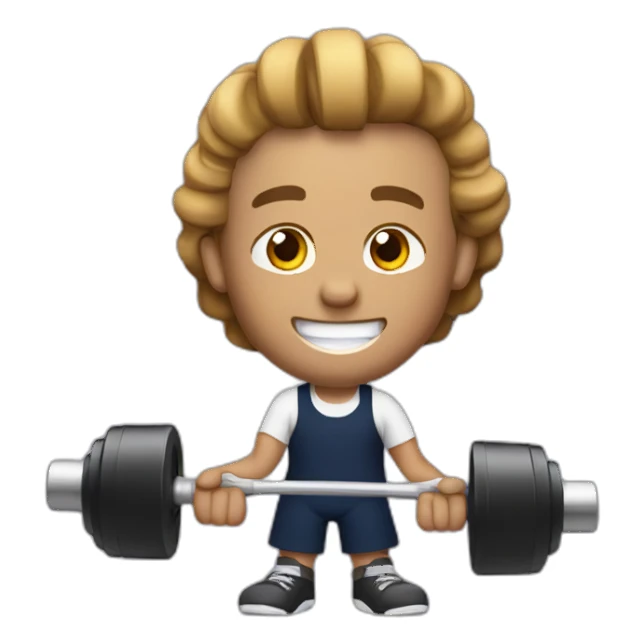 shaun trennery curling dumbells sticker
