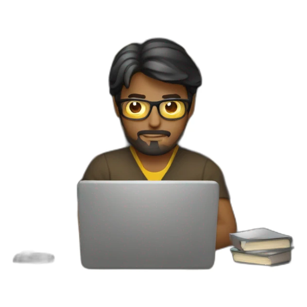 programmer-dark-library-behind-lamps sticker