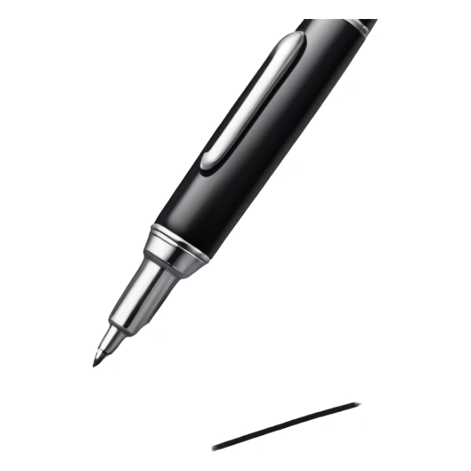 pen writing on paper sticker