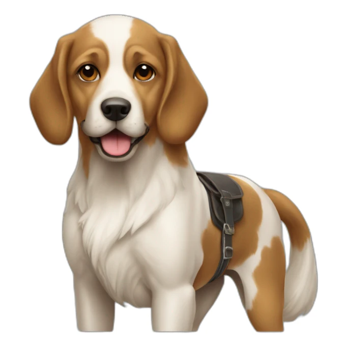 Chien sur Chevaux sticker