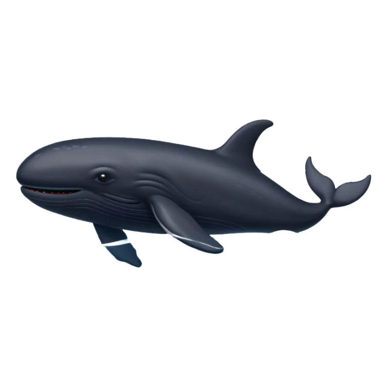 Rest in peace black whale sticker