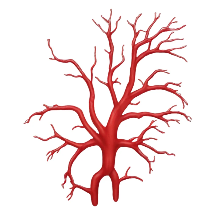 red blood vessels sticker