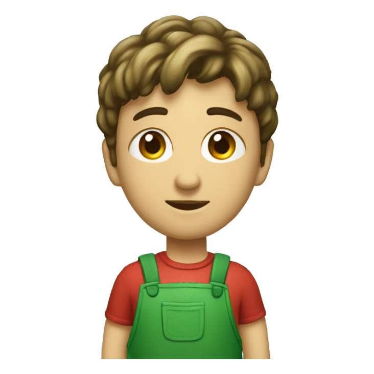 Hormiga verde con delantal sticker