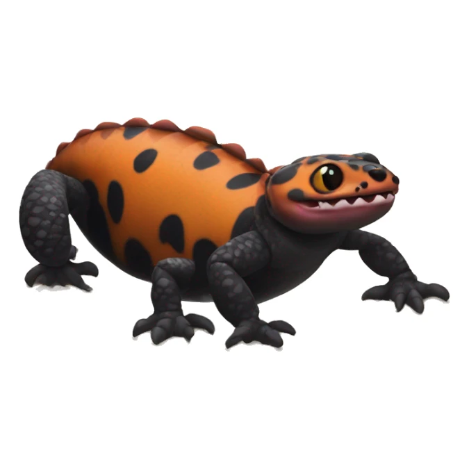 gila monster with four legs and tail sticker